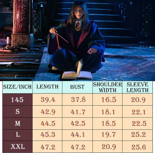 Vista 5 de Wizard Robe Costume Magician Cloak