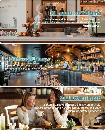 Vista 7 de Sistema de localización de restaurantes Sistema de llamada de mesa con 15 botones de llamada