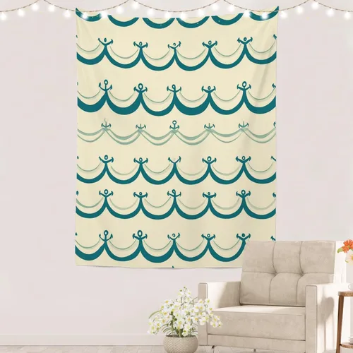 Vista 57 de Batmerry Abstract Repeat Polyester Tapestry, Tiled Directional Lightweight Wall Hanging High-Definition Print Backdrop For Dorm Room Bedroom Living