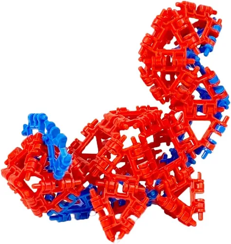Vista 7 de That Hinge Toy - Juego de 82 piezas azul + rosa, animal + más juguete de construcción STEM