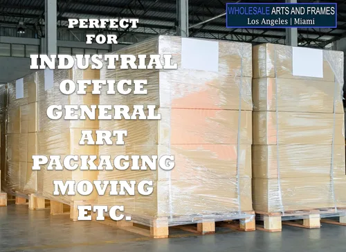Vista 5 de 16"x1500' película de estiramiento/envoltura de paleta 1 rollo de calibre 80 Industrial Strengh 20 micrones Clear Adhering Packaging durable