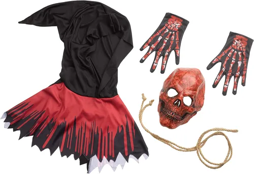 Vista 4 de Fun World boys Fun World Blood Rain Reaper Child Costume