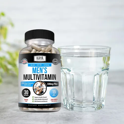 Vista 6 de Kaya Naturals Multivitamínico para hombres - Multivitamínico para próstata para hombres - Suplemento diario multimineral - píldoras para hombres