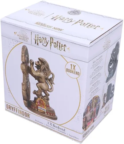 Vista 7 de Nemesis Now Sujetalibros con licencia oficial de Harry Potter Gryffindor de 7.9 in, color dorado