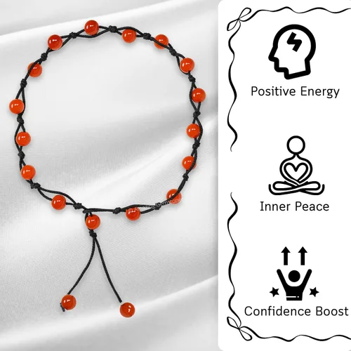 Vista 126 de Amazing Gemstone Crystal Anklet Ankle Bracelets for Women - Waterproof Beaded Healing Crystal Anklets, Plus Size Chakra Gemstone Bead Anklet