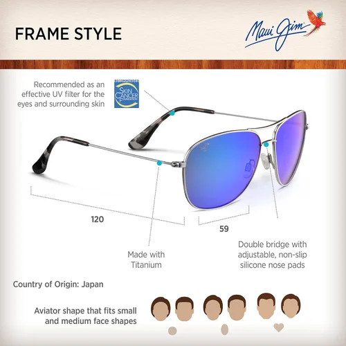 Vista 6 de Maui Jim Cliff House gafas de sol polarizadas