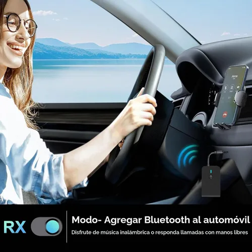 Vista 5 de Transmisor Bluetooth para TV PC, adaptador de audio Bluetooth 2 en 1 receptor de música
