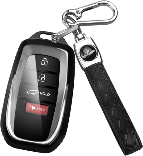 Vista 17 de Funda para llavero de Toyota con 3 botones (oro/negro)