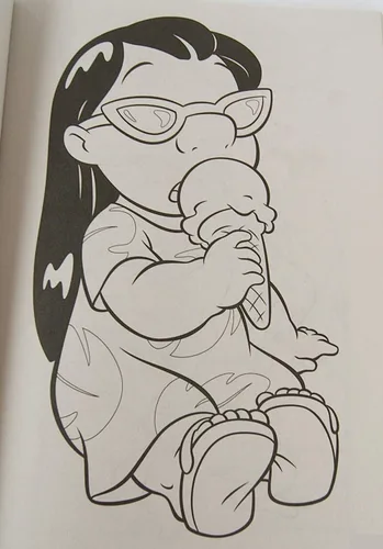 Vista 3 de LiloandStitch "Here for The Music" Libro para colorear y actividades - 80 páginas