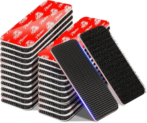 Vista 10 de PHIXBEAR Tiras de Gancho y Bucle con Súper Adhesivo Resistente, Hechas de 3M, Resistentes al Calor, Impermeables, para Uso en Exteriores