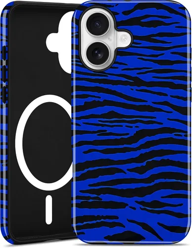 Vista 68 de Jusy Funda magnética Zebra para iPhone XR, color negro