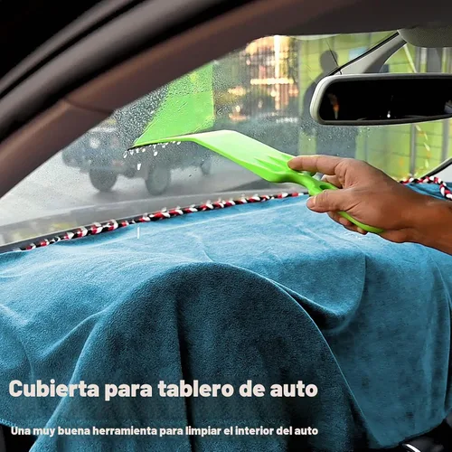 Vista 6 de NEWISHTOOL Protector de alfombra para salpicadero de automóvil, 30 x 70 Cian