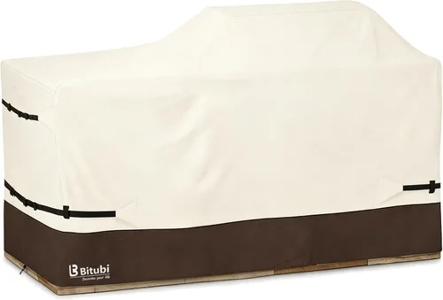 Vista 9 de Bitubi Cubierta para Parrilla de Isla de 78 Pulgadas - 600D Impermeable de Servicio Pesado Protección para Todo Tipo de Clima Cubierta de Parrilla