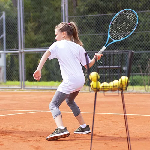 Vista 7 de Raqueta de tenis para niños y jóvenes, raqueta de tenis juvenil de 19/21/23/25 pulgadas con cubierta, adecuada para principiantes niños y niñas de 3