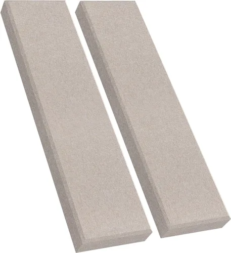Vista 13 de Panel de pared de fibra de vidrio de 23.62 x 11.81 x 2 pulgadas, paquete de 4 paneles acústicos, paneles acústicos absorbentes de sonido para Beige