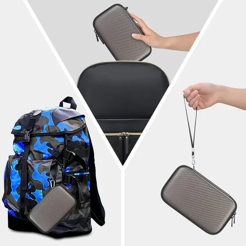 Vista 4 de Elonbo Switch Game Card Case for Nintendo Switch or PS Vita Games, 96 Cartridge Slots Physical NS Game Cartridge Holder Durable Portable Thin