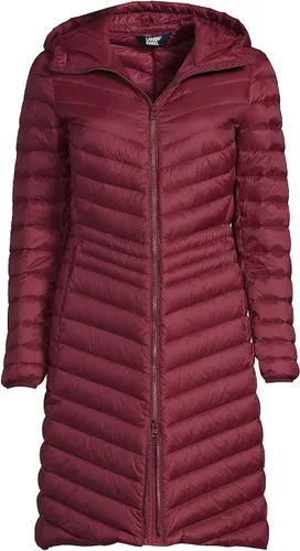 Vista 5 de Lands' End Abrigo de plumón ultraligero para mujer