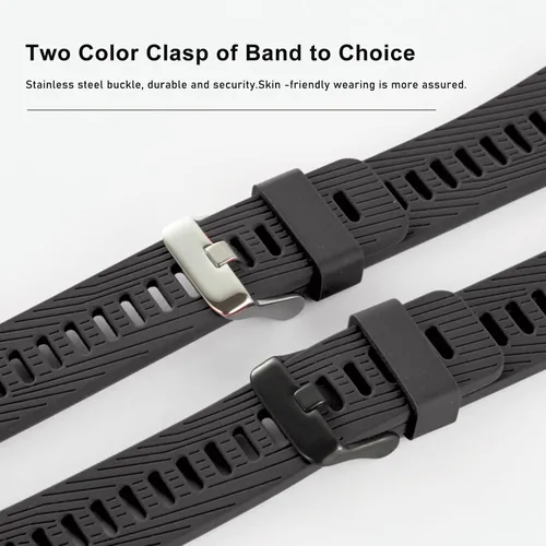 Vista 2 de Correa de repuesto para Casio F-84F-91WF-94F-105A158A168, correa de reloj de silicona suave para Casio Serie A158