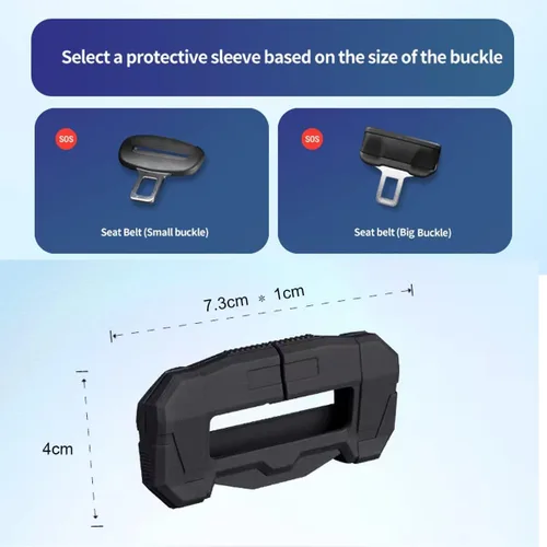 Vista 3 de Clip universal para cinturón de seguridad de coche, protector de hebilla de cinturón de seguridad para automóvil, protector de hebilla de cinturón