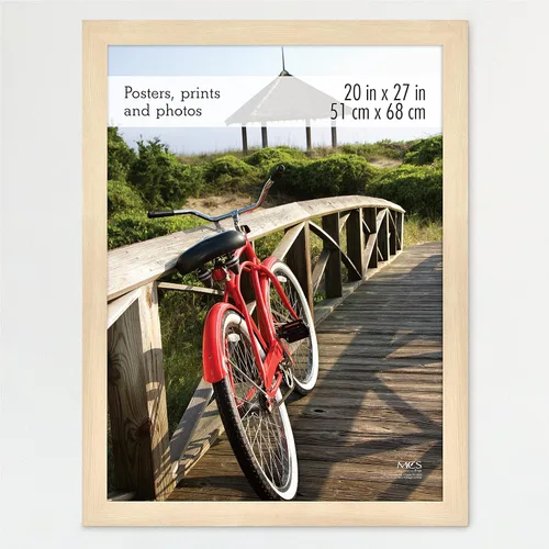 Vista 74 de MCS Marco para póster con estilo de museo, 11 x 17 pulgadas, madera de granero, vertical y horizontal, para colgar en la pared, marco grande
