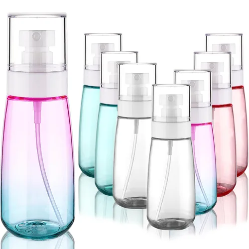 Vista 11 de Cosywell Botella de spray de viaje aprobada por la TSA de 2oz 60ml, paquete de 3, a prueba de fugas, nebulización fina, botella de spray de plástico