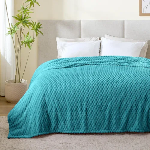 Vista 161 de BEDELITE Manta de forro polar para sofá y cama, manta decorativa de jacquard 3D de almendra, súper suave y acogedora, manta mullida cálida adecuada