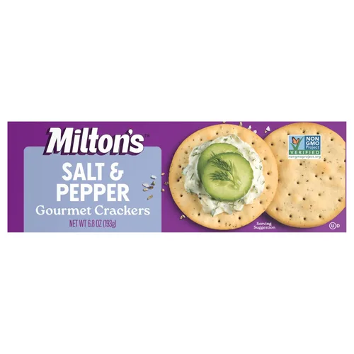 Vista 6 de Milton's Gourmet Crackers, Original Multi-Grain – Proyecto verificado sin OMG, ingredientes naturales, Kosher, ideal para tablas de embutidos – 8.4
