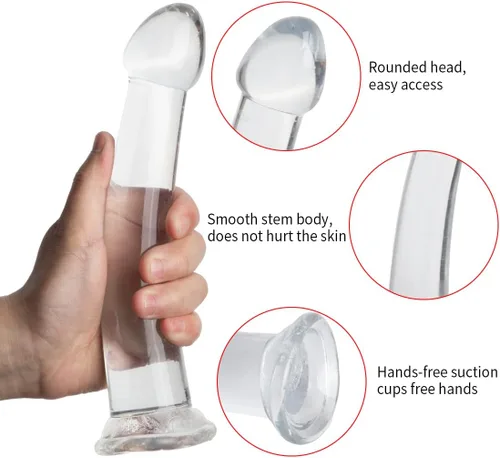 Vista 2 de Consolador suave y realista con material y fuerte ventosa para jugar con manos libres, juguetes sexuales para mujeres, juguetes adultos