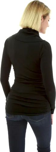 Vista 4 de AmélieBoutik Suéter tipo túnica de manga larga con cuello vuelto para mujer