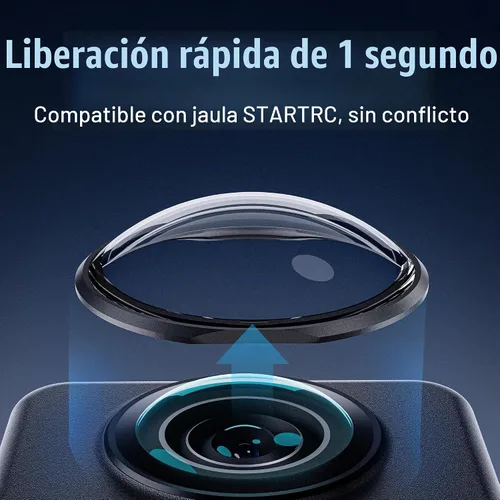 Vista 4 de Coyktonty Protector de lente/cubierta protectora de lente para DJI Osmo 360, dureza 9H alta transmitancia, resistente al agua a prueba de polvo
