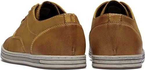 Vista 5 de Jousen Zapatos deportivos de vestir para hombre, de cuero, de moda, transpirables, retro, para hombre, zapatos casuales