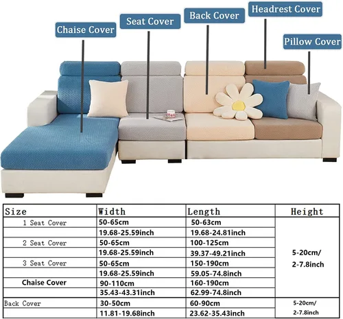 Vista 3 de Fundas de cojín impermeables para sofá, fundas de cojín de piel sintética para sofá en forma de L, protector de muebles para niños, funda de asiento