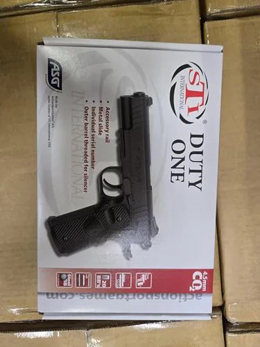 Vista 7 de ASG STI Duty One - Pistola de aire de acero calibre .177, color negro