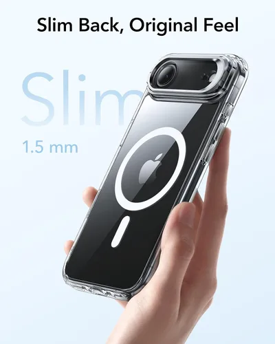 Vista 8 de ESR Funda para iPhone Air con soporte de almacenamiento, compatible con MagSafe, protección contra caídas de grado militar, funda magnética