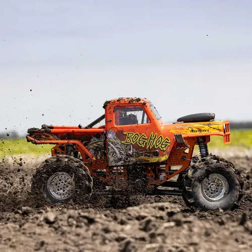 Vista 3 de Losi RC Crawler LMT 4 ruedas de eje sólido Mega Truck sin escobillas RTR Baterías y cargador no incluido Bog Hog LOS04024T2