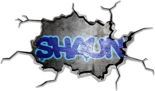 Vista 14 de Calcomanía de pared personalizada con nombre de graffiti 3D, calcomanía decorativa de vinilo artística personalizada, extraíble, despegar y pegar