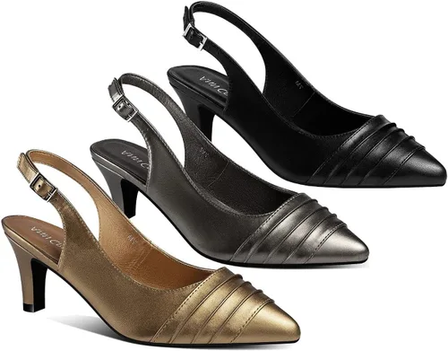 Vista 8 de ANN CREEK 'Lossom' - Sandalias elegantes para mujer con tacón de gatito de 2.5 pulgadas + medio