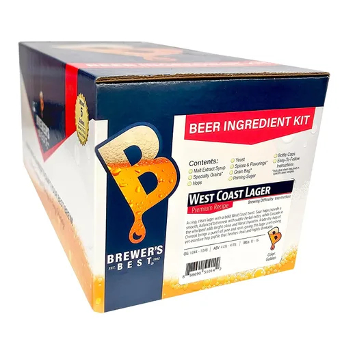 Vista 4 de Brewer's Best Kit de ingredientes para hacer cerveza West Coast Lager