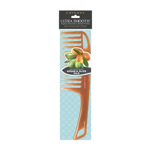 Vista 8 de Peine desembarazador ultra suave Cricket para cabello mojado, seco, largo y grueso. Anti-friz. Peine de ducha para desenredar con aceites de argán
