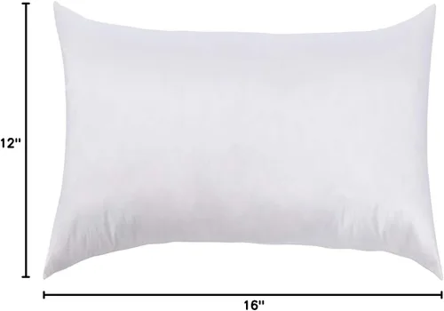 Vista 8 de L' COZEE Almohadas de plumas y plumón de ganso blanco, almohadas decorativas de relleno con funda de algodón 100% para personas que duermen firmes