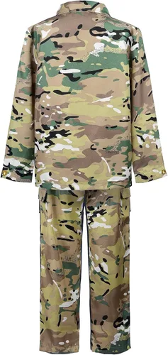 Vista 14 de ReliBeauty Disfraz de soldado uniforme de camuflaje del ejército