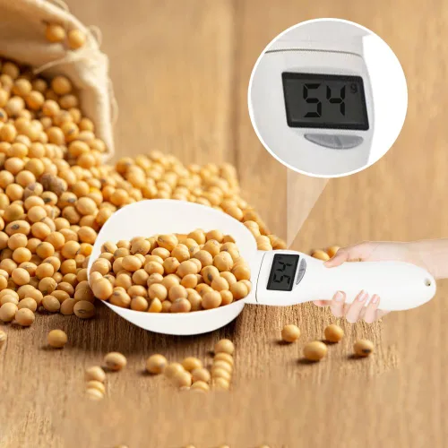 Vista 5 de Cuchara medidora digital, 2025 nueva escala de medición de alimentos de 28.22 oz/0.00 oz de alta precisión con pantalla LCD, cuchara medidora