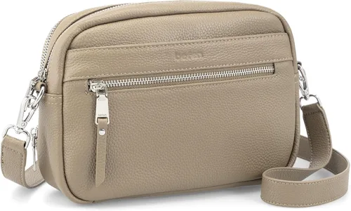 Vista 17 de befen Bolsos cruzados de cuero genuino para mujeres, carteras con billetera RFID incorporada para mujeres, bolso de hombro para cámara, carteras