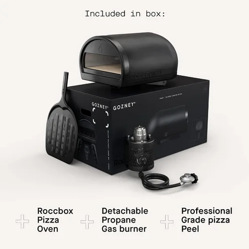 Vista 7 de Gozney Roccbox - Horno de pizza para exteriores, portátil, a gas y leña