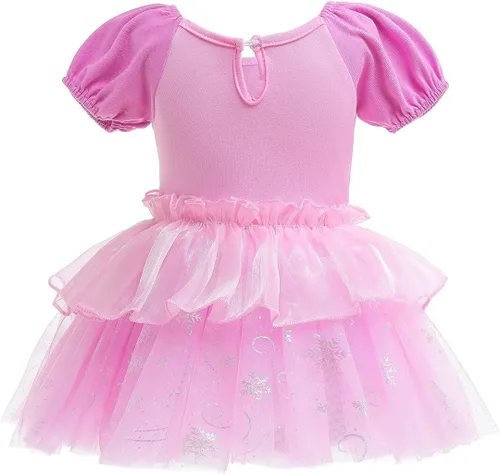 Vista 89 de Disfraz de princesa de Belle Sofía Blancanieves para niñas pequeñas, disfraz de princesa, Navidad, Halloween, mameluco con diadema