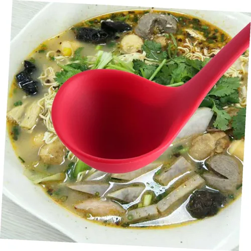 Vista 3 de Juego de utensilios de silicona resistente al calor, kit de herramientas de cocina antiadherentes con colador, cuchara, cucharón de sopa
