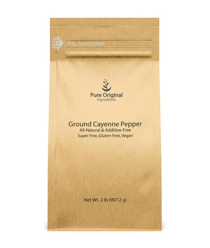 Vista 3 de Ingredientes originales puros, pimienta de cayena en polvo, 1 libra Para cocinar y condimentar