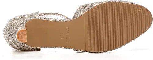 Vista 6 de kkdom Zapatos de tacón bajo con correa en T y puntera cerrada para mujer