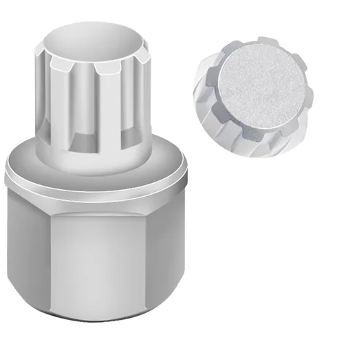 Vista 10 de Llave de tuerca de bloqueo de rueda de 11/15PT compatible con BMW, adaptador de tuerca de bloqueo de rueda, herramienta de extracción de orejetas
