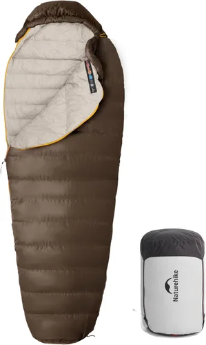 Vista 11 de Naturehike 0 Degree RDS Down Mummy Sleeping Bag for Adults, 650 Fill Power, Cold Weather Backpacking Sleeping Bag for Camping, Hiking, -1℉ 18℉ 30℉